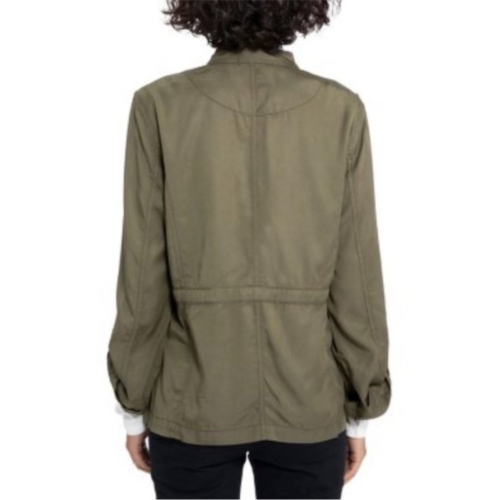 Sanctuary Utility Jacket Green Snap Roll Tab - Picture 3 of 9
